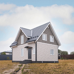 Фасадная панель Ю-Пласт Stone House S-Lock ТАГАНАЙ Туманный
