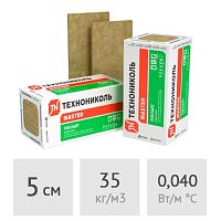 Минеральная вата в плитах 5 см ТехноНиколь Роклайт 8,64 м2