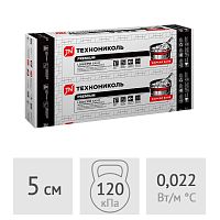 Плиты теплоизоляционные (PIT-плиты) ТехноНИКОЛЬ LOGICPIR Баня Ф/Ф L-50 мм, 0,7021 м2