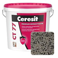 Штукатурка мозаичная силикон-акриловая Ceresit CT 77, HIMALAYA 6, 25 кг
