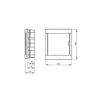 Бокс встраиваемый на 24 модуля Viko