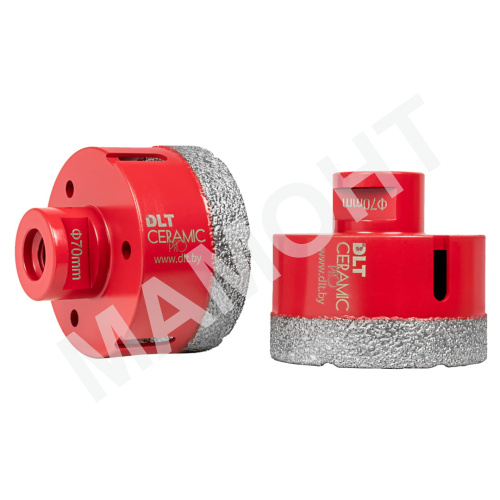 Коронка алмазная по керамограниту DLT CERAMIC PRO, 70 мм (0501)