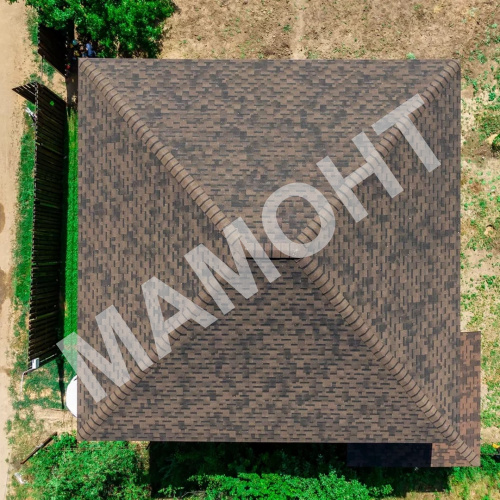 Гибкая черепица ТЕХНОНИКОЛЬ Финская Аккорд Коричневый, 3 м2