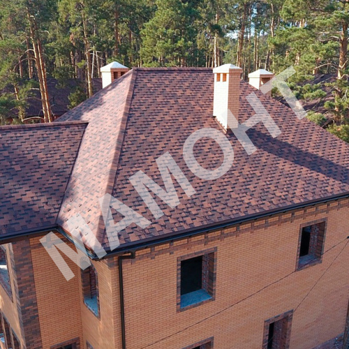 Гибкая черепица Docke PIE PREMIUM Генуя кофе, 3 м2