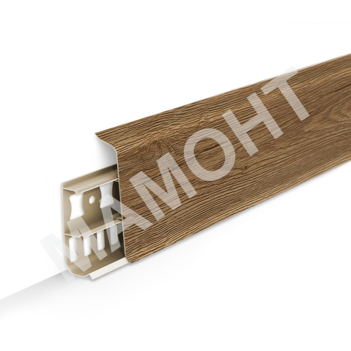 Плинтус напольный 70 мм Ideal Деконика 211 Дуб рустик