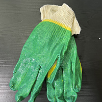 Перчатки х/б с латексным покрытием (двойной облив) 13 класс