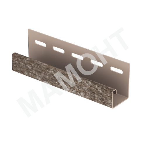 J-планка Ю-Пласт 3 м, Кварцит Коричневый