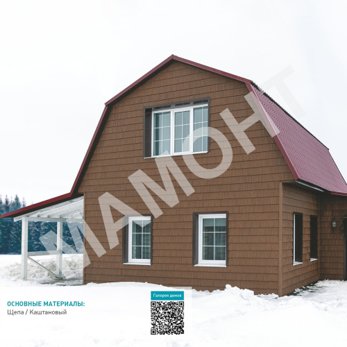 Фасадная панель Ю-Пласт Hokla S-Lock ЩЕПА Каштановый - Фото 2