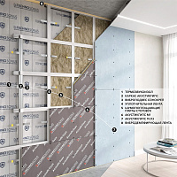 Панель звукоизоляционная ТехноСонус АкустикГипс M1 17 мм, 0,708 м2