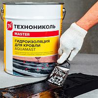 Мастика Aquamast для гидроизоляции кровли битумно-резиновая, 10 кг