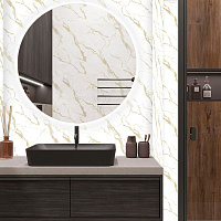 Панель ПВХ Европрофиль Мрамор золотой 671/1 (2700 х 250 х 8 мм) 4 шт.