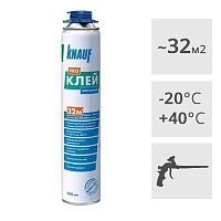 Клей-пена полиуретановая профессиональная всесезонная KNAUF, 850мл