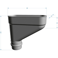 Коллектор Docke Lux ПВХ 100 мм, шоколад